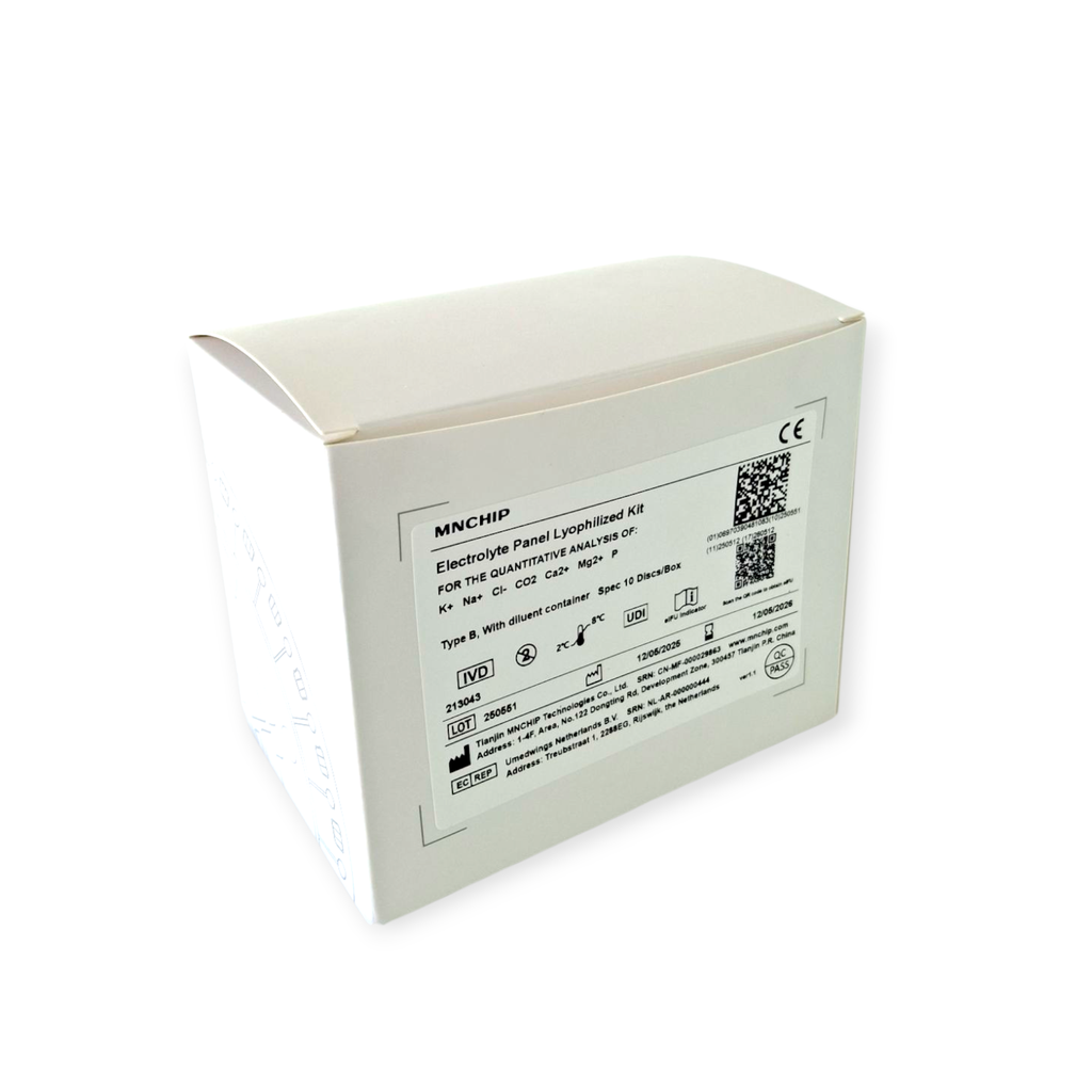 Electrolyte Panel Lyophilized for MNChip cM4, Kit 1 Test/Disc,10 Discs/Box