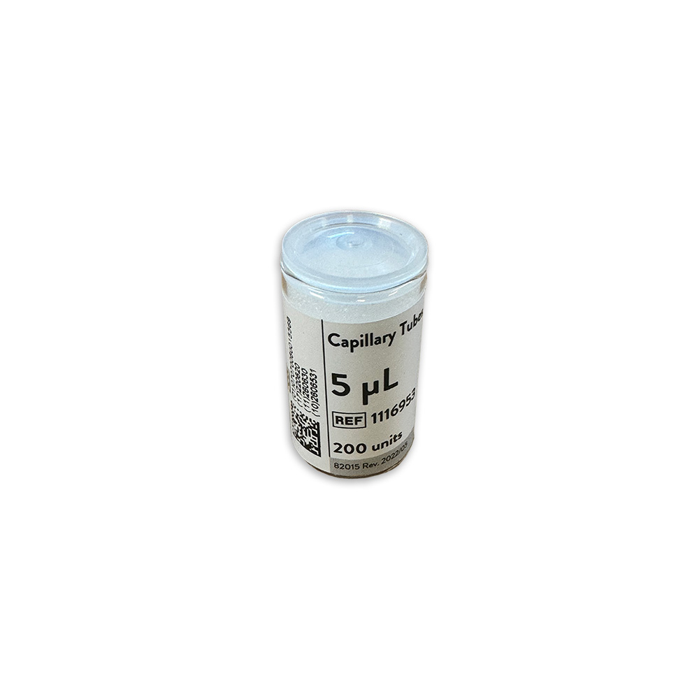 [E09113] Micropipetten 5 µl heparinisiert "end to end" (200 Stk)  ORIGINAL-NYCOCARD (f. CRP+Hba 1C)