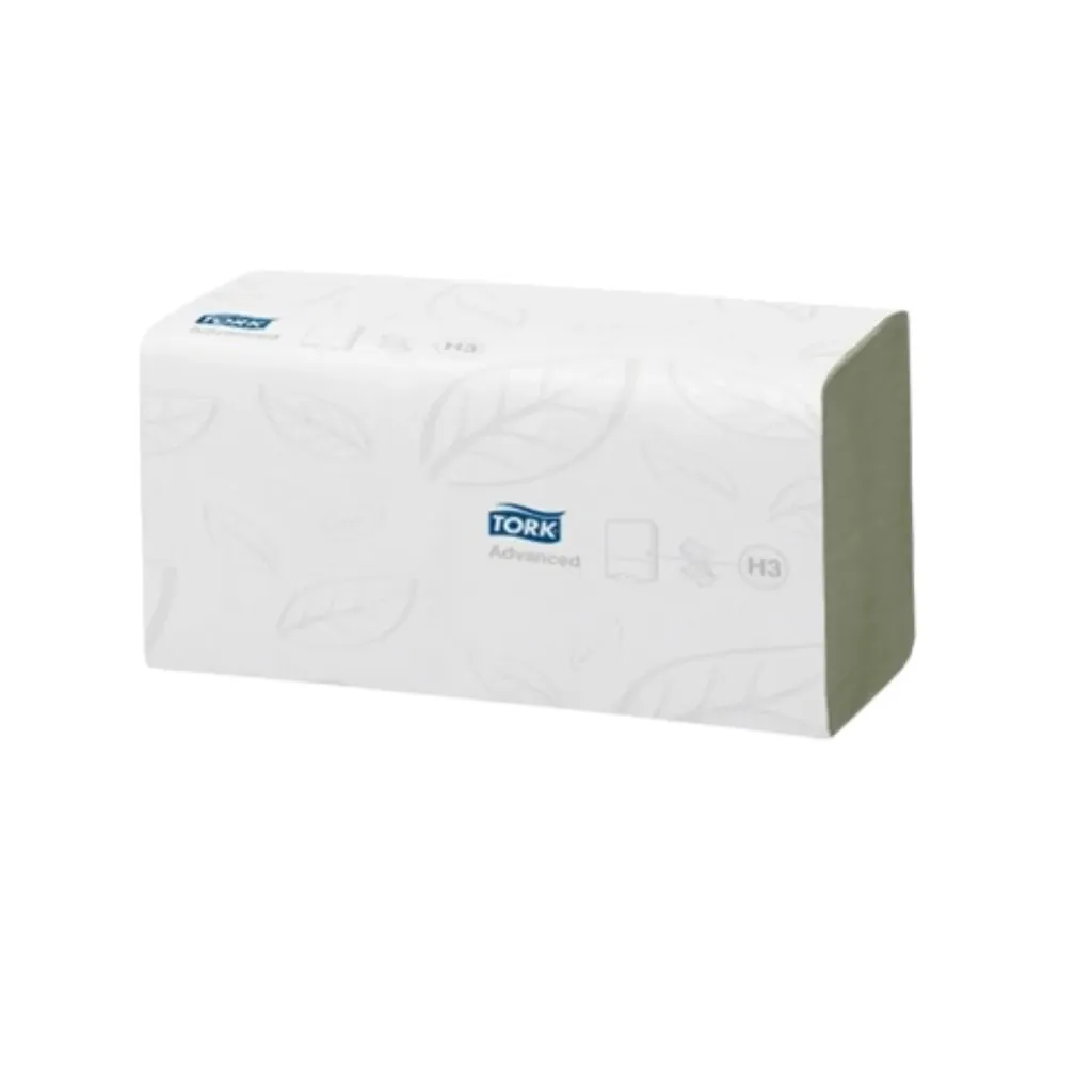 Papierhandtücher 3750x grün, classic-plus, Tork Advanced ZZ, 2-lagig