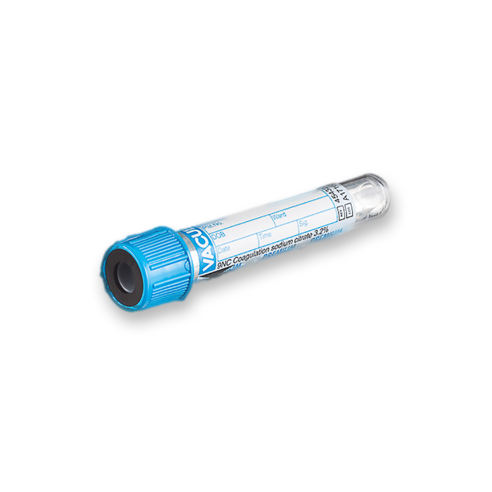 Vacuette® Röhrchen 3,5 ml 9NC Gerinnung Trinatriumcitrat 3,2 % blaue Kappe, schwarzer Ring, Nr. 454327 (50 Stk)