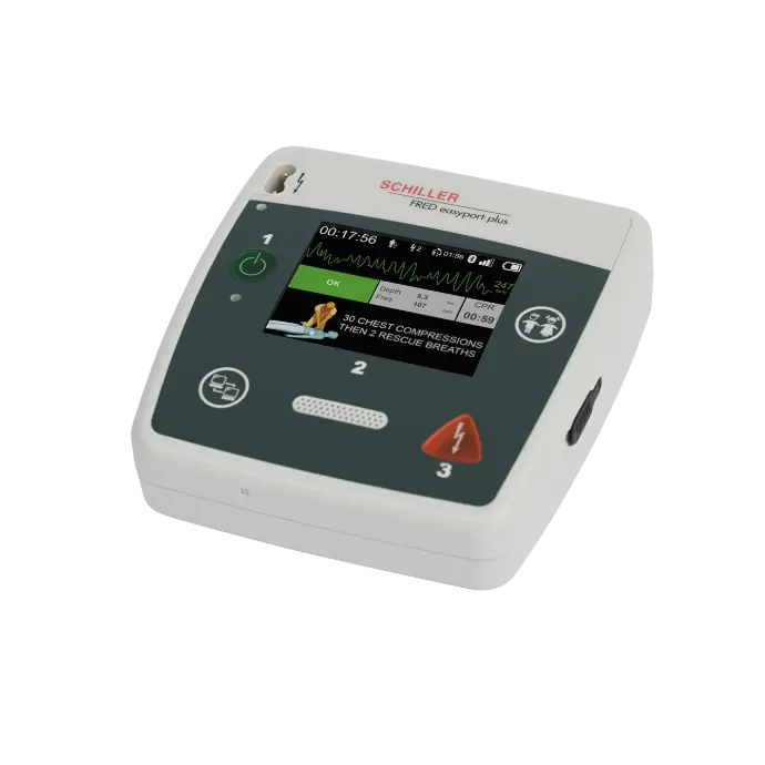 FRED easyport plus Defibrillator Schiller Leupamed