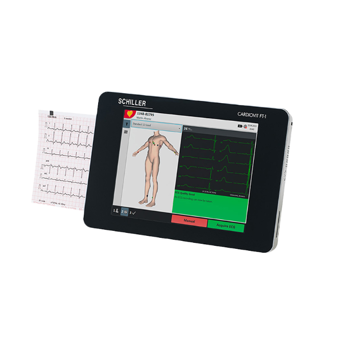 EKG Gerät Touch Schiller Cardiovit FT1 Leupamed