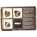 Ersatz-Rollen für Hartboden, für Drehhocker (1 Set = 5 Stück) - ABVERKAUF      