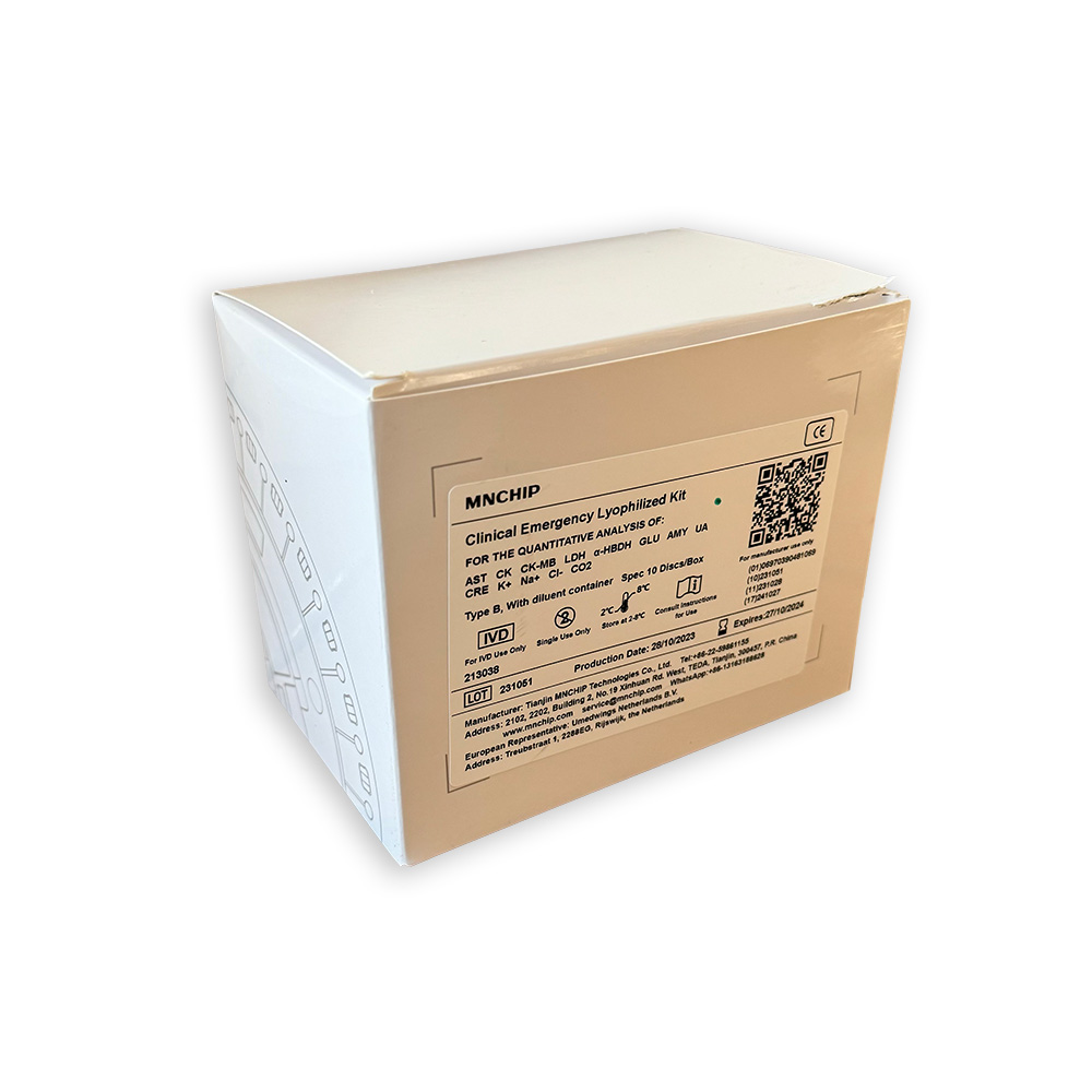 [MNC0008] Clinical Emergency Lyophilized Kit 1 for MNChip cM4, Test/Disc,10 Discs/Box
