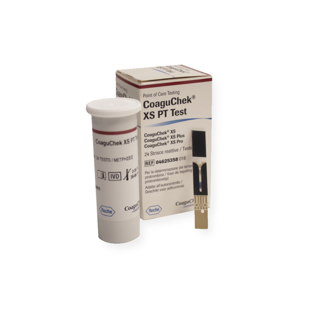 CoaguChek XS PT Teststreifen Nr. 4625358016 (24 Tests)