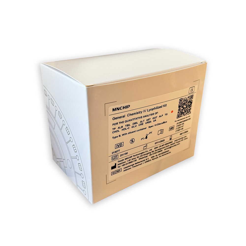 General Chemistry Ⅳ Lyophilized for MNChip cM4, Kit Type B:1 Test/Disc,10 Discs/Box