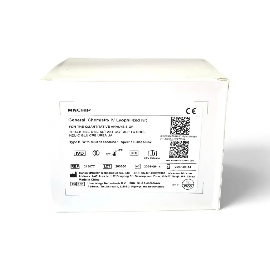 [MNC0003] General Chemistry Ⅳ Lyophilized for MNChip cM4, Kit Type B:1 Test/Disc,10 Discs/Box