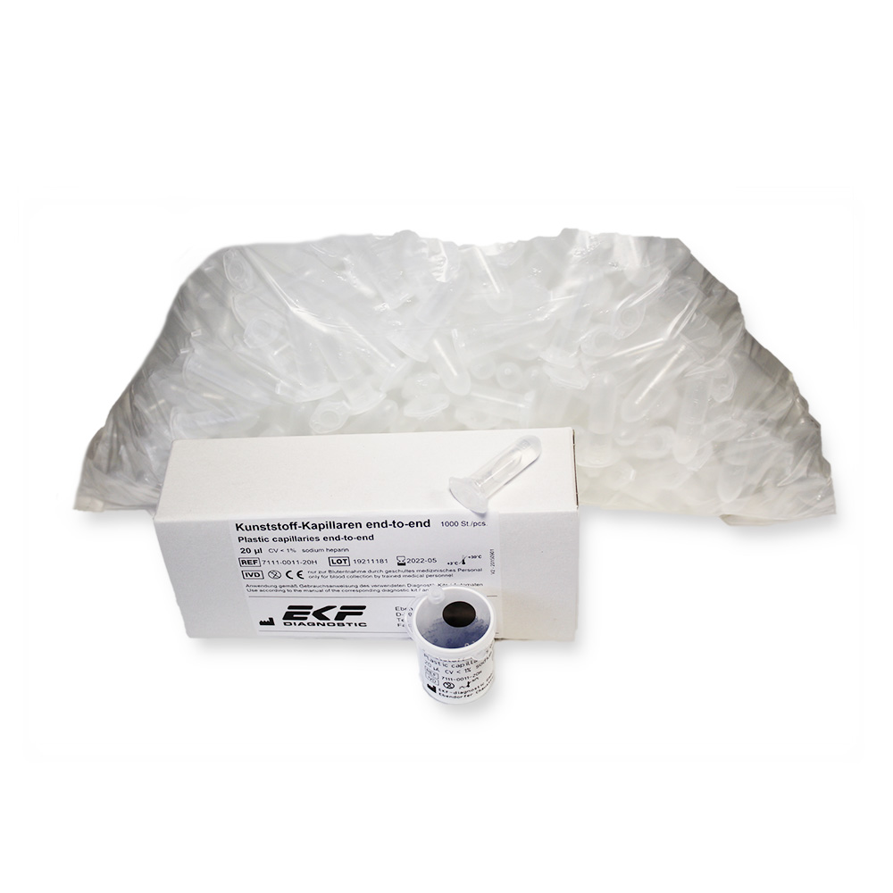 Glucose Lactat- Hämolyselösung 1000 x Cups 1ml (weiß)   BIOSEN, EBIO PLUS, BASIC, COMPACT  inkl. Micropip.