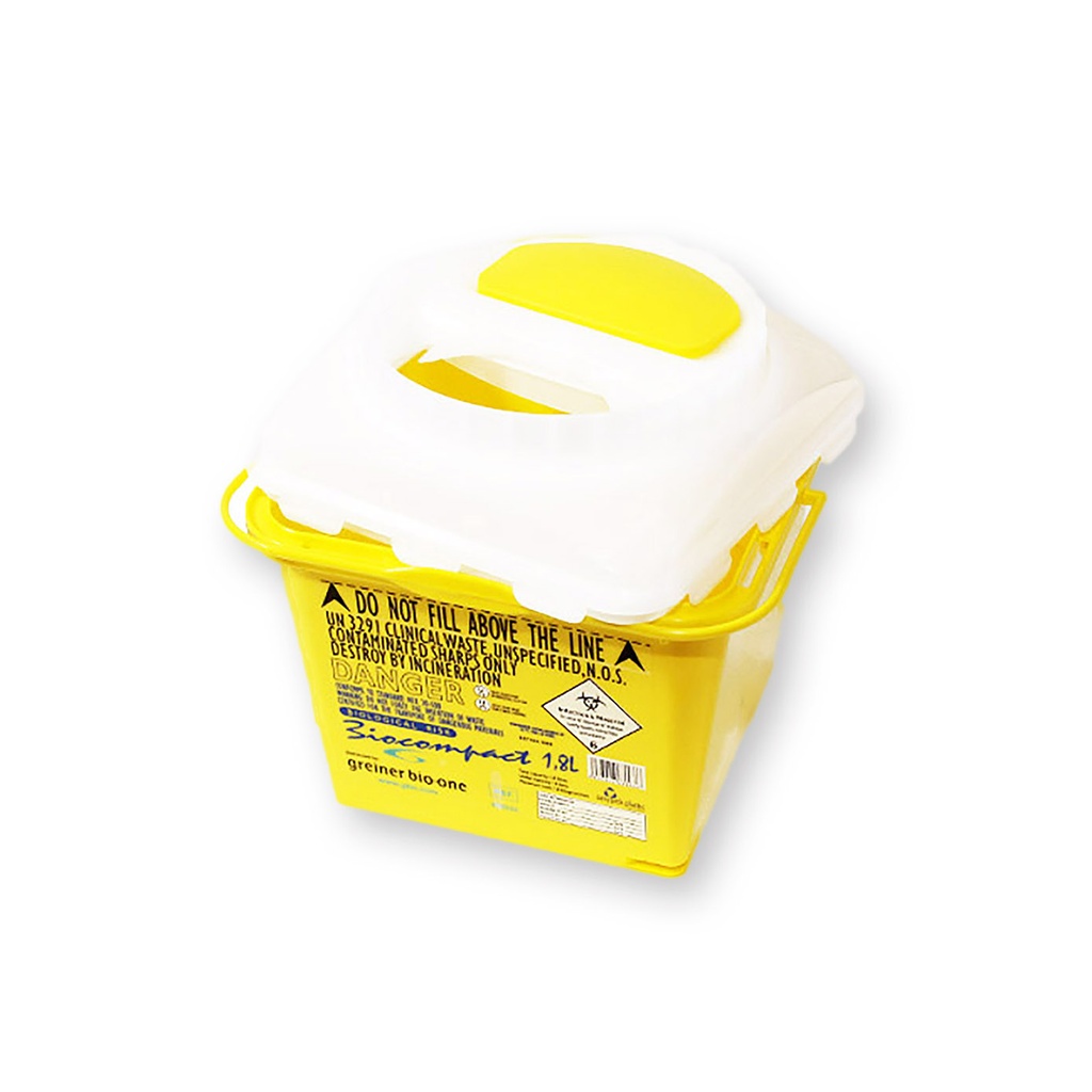 Kanülenentsorgungsbox BioCompact 1,8 Liter