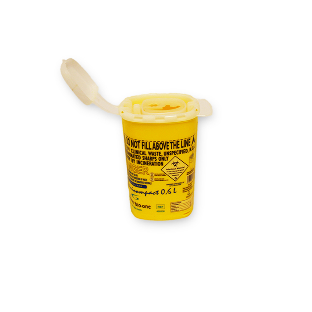 Kanülenentsorgungsbox MiniCompact 0,6 Liter