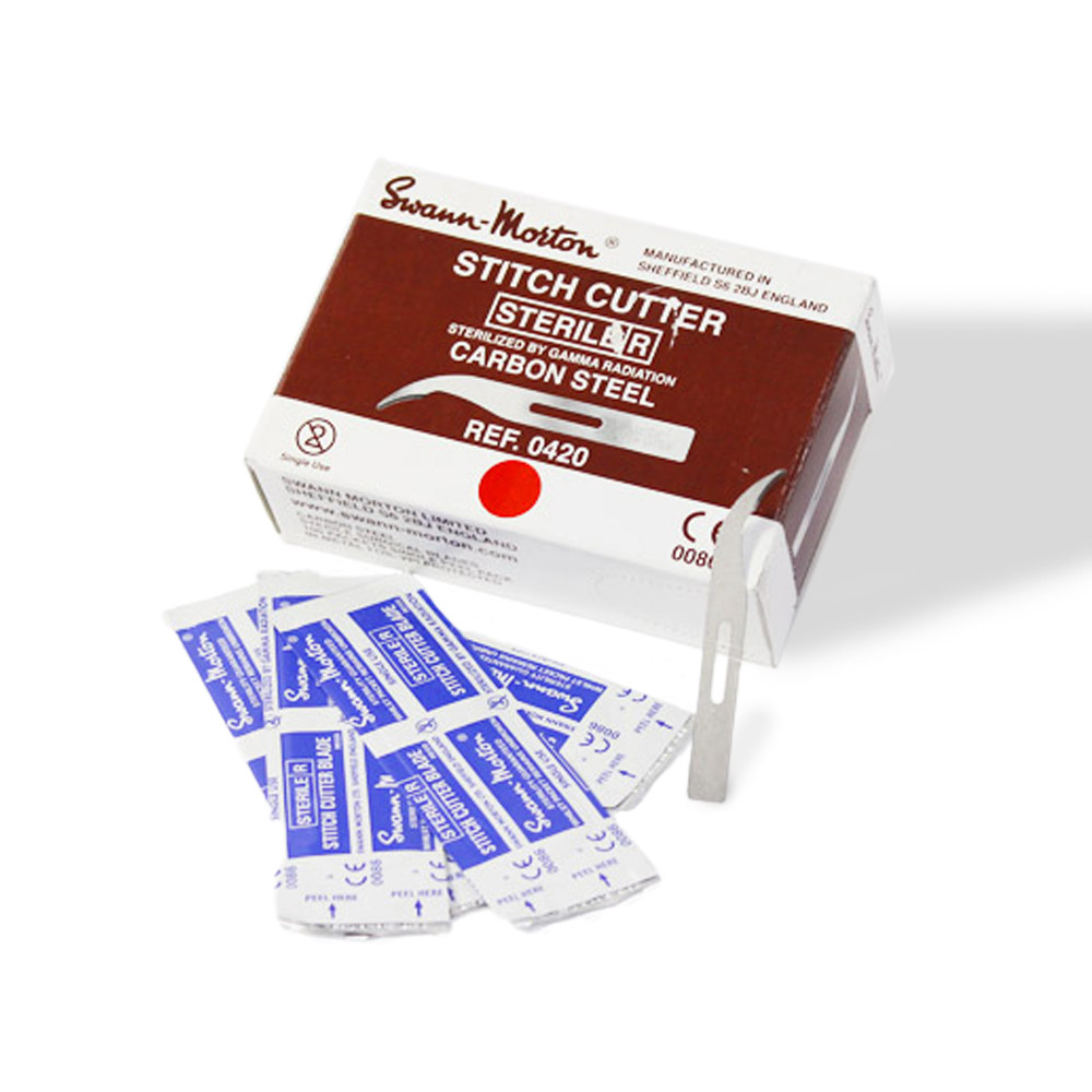 [D14103] Stitch Cutter Fadenziehmesser 6,5 cm (100 Stk) SWA 420