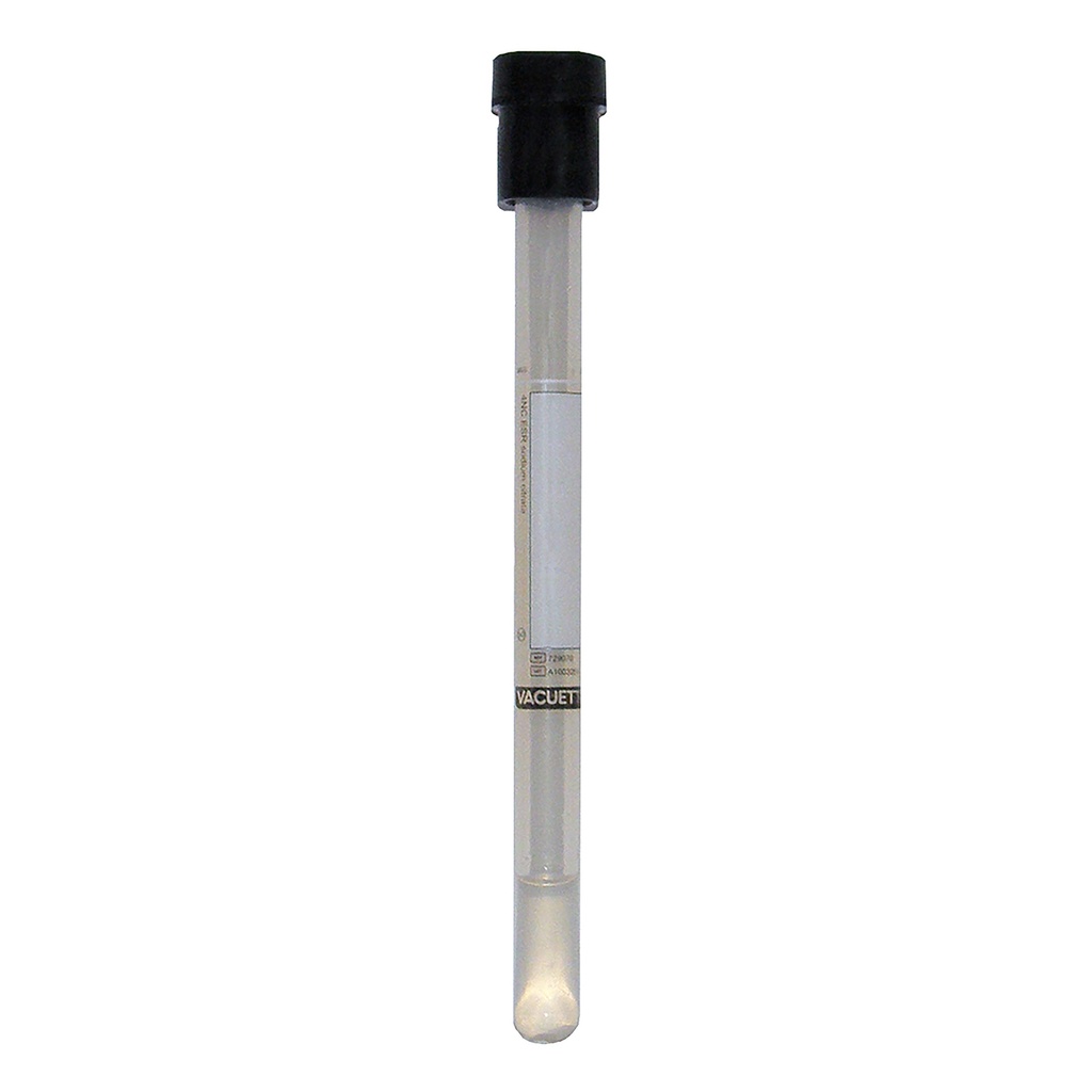 Vacuette® Röhrchen 2,75 ml 4NC BSG, geschl. System schwarze Kappe, Nr. 729070 (50 Stk)