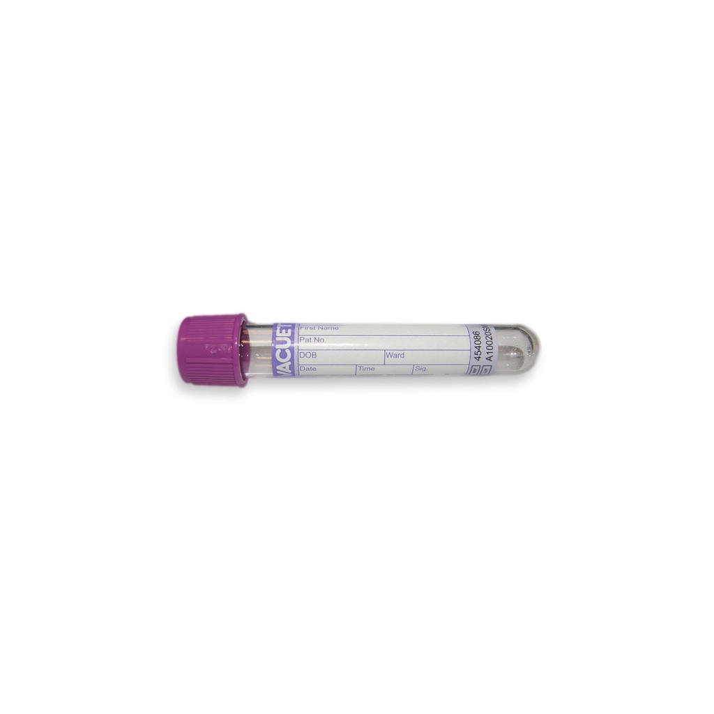 [G04540-860] VACUETTE® Röhrchen 3 ml K3E K3 EDTA lila Kappe, schwarzer Ring, PREMIUM, Nr. 454086 (50 Stk)