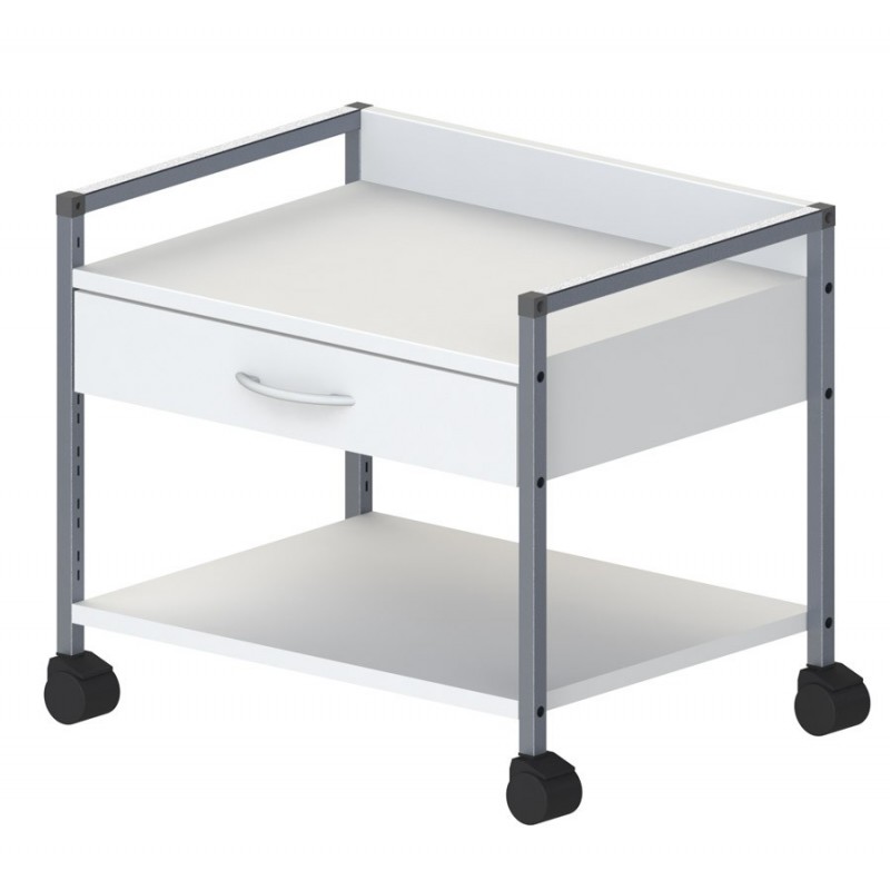 Variocar 60, Unterfahrwagen, 52cm, 1 Lade, weiß, mit patentiertem Rastersystem - ABVERKAUF