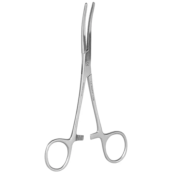 [SVP13445] Arterienklemme nach Pean, OP-Qualität, gebogen, 20cm lang - ABVERKAUF