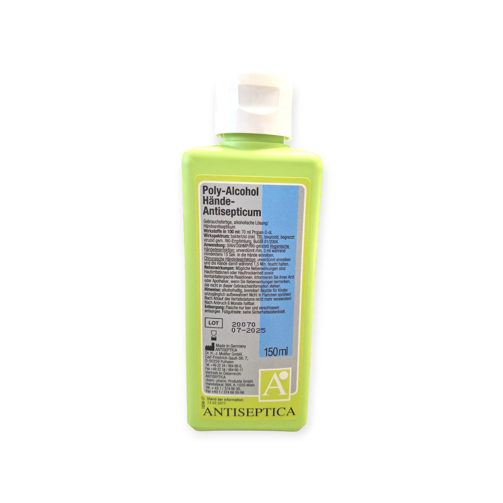 A-Händedesinfektion, Poly Alcohol, 150 ml - ABVERKAUF