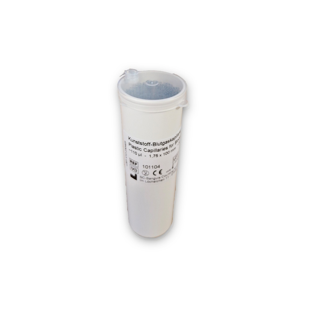 [EDA00009] Kunststoff-Kapillaren 110 µl, für EDAN i15, 101104 (100 Stk) SONDERPREIS/ABVERKAUF