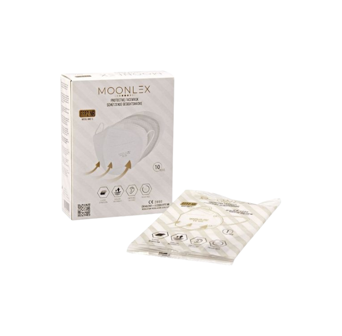 Moonlex FFP2 Masken, weiß (10 Stk)