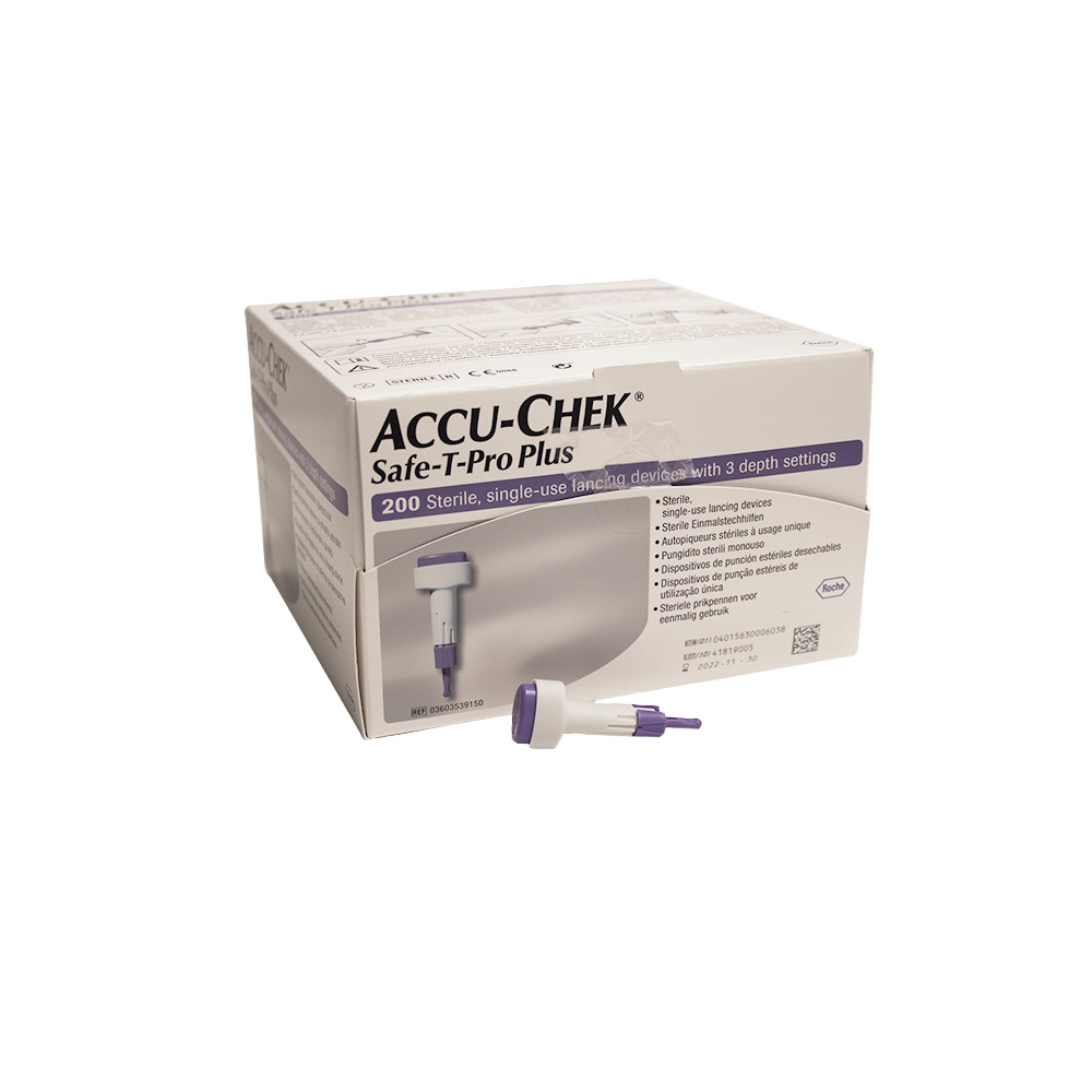 Accu-Chek Safe-T-Pro Plus Einmalstechhilfen, steril (200 Stk)
