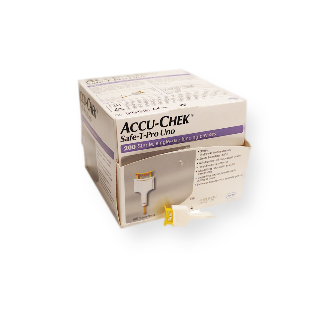 Accu-Chek Safe-T-Pro Uno Einmalstechhilfen steril (200 Stk)