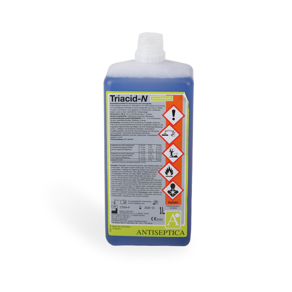 [E19100-101] A-Instrumentendesinfektion-/Reiniger TRIACID N, 1000 ml, Konzentrat (für US-Geräte geeignet)