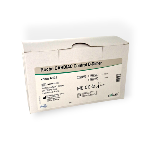 [COB23219] Roche CARDIAC D-Dimer Control, Funktionskontrolle für cobas h 232, Nr. 4890523190 (2 x 1 ml)