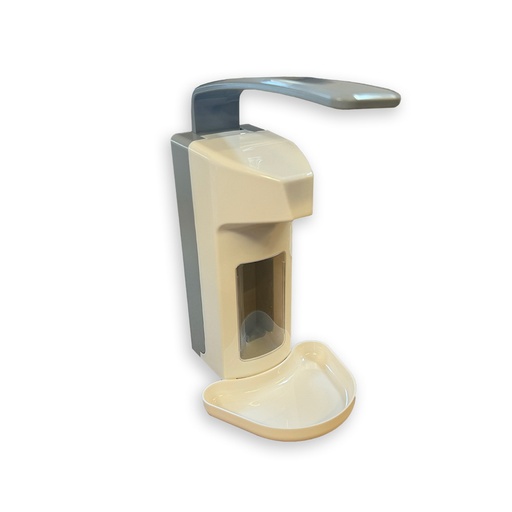 [SVP08768] Seifen- und Desinfektionsmittelspender mit Abtropfschale und langem Armhebel Kunststoffgehäuse, 500ml - J2 50000