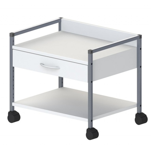 [A04100-200] Variocar 60, Unterfahrwagen, 52cm, 1 Lade, weiß, mit patentiertem Rastersystem - ABVERKAUF