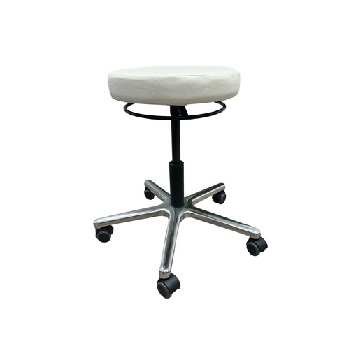 [S00381-012] Drehhocker fahrbar Ringauslösung, 43 - 56 cm verstellbar, Farbe: eierschale Nr. 12 von Panno-Med