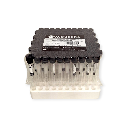 [STO233902] VACUSERA BSG-Röhrchen 1,6 ml, 4NC 3.2% Sodium Citrate, Glas (100 Stk)  