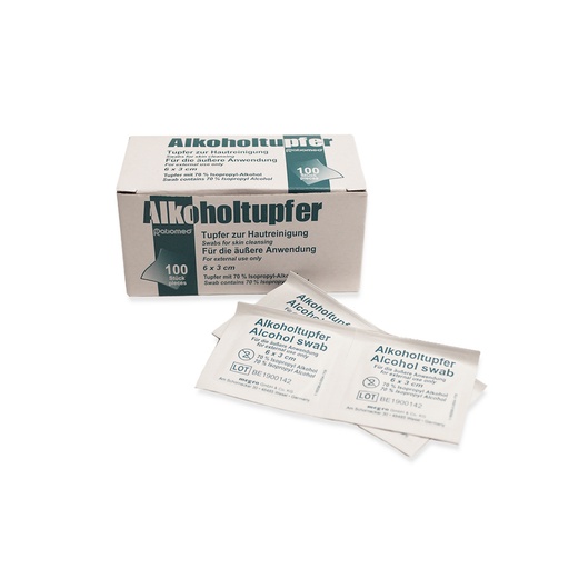[E05100-101] Alkoholtupfer ratiomed, 6x3 cm (100 Stk)
